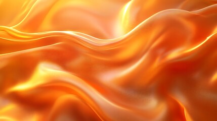 Fototapeta premium Luxurious Soft Peach Satin Fabric with Smooth Flowing Texture