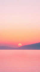 Fototapeta premium Serene Silhouette Of Person On Boat At Sunset Over Calm Waters With Vibrant Orange And Pink Sky Reflecting Colors And Tranquility In Scenic Landscape During Peaceful Moment Of Solitude And Reflection