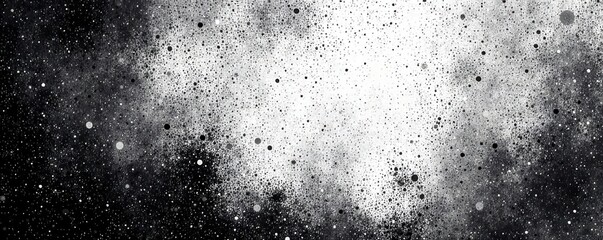 Obraz premium Grainy black & white texture, abstract noise High contrast, grunge banner , scratch, dirty