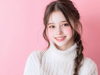 Fototapeta premium バナー素材 女性