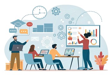 Training webinar on e-learning, skills, business, and internet technology