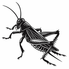 Grasshopper Black silhouette