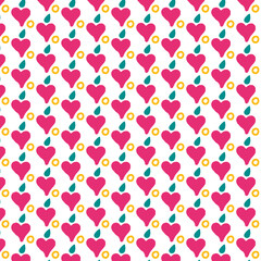 Love pattern design with background