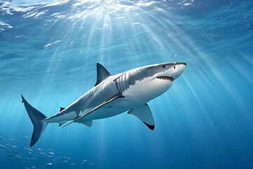 Fototapeta premium White shark.