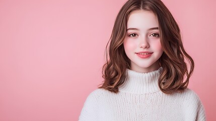 Fototapeta premium バナー素材 女性