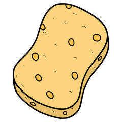 sponge illustration hand drawn isolated vectorhand drawn isolated vector
