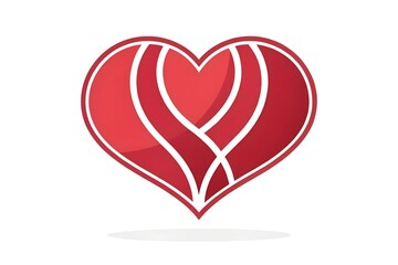 Heart icon vector on white background
