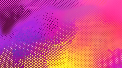 Obraz premium Abstract Vibrant Pink Yellow Gradient Pattern Design