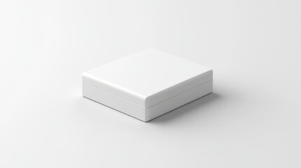Realistic White Package Box. For Software, electronic device and other products. Vector illustration.