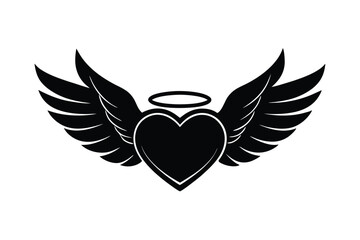 Obraz premium heart with wings