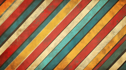 Retro seamless, pattern with color stripes, horizontal and vertical lines