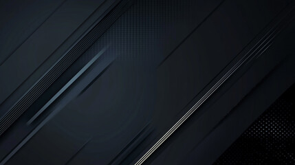 black background metal square Geometric shapes are overlapping on a dark background, 