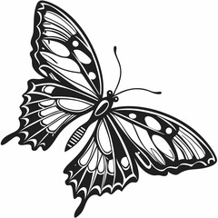 Butterfly Black silhouette
