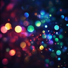 Vibrant light leaks generate a stunning and captivating rainbow bokeh effect against a dark backdrop, making it ideal for artistic and digital designs that resonate deeply with viewers emotions