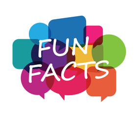 Fun facts in speech bubble flat vector