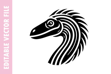 dinosaur heard vector design silhouette illustration