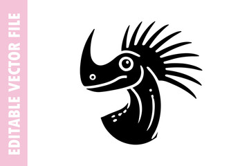 illustration of a dinosaur vector design