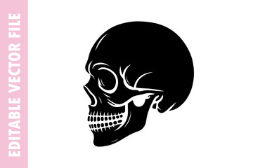 skull icon, skull vector design