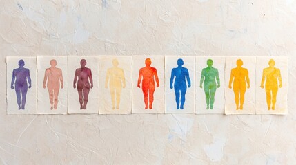 group of people in a row