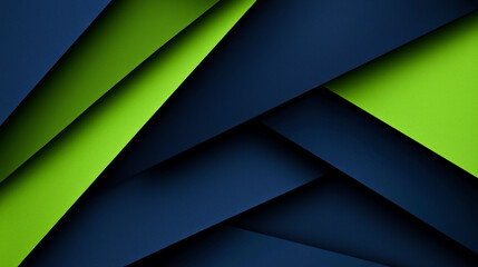 Abstract Geometric Green and Blue Background: Modern Minimalist Design, Clean Lines, and Elegant Color Palette