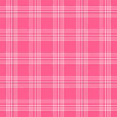 Plaid pattern with twill weave in pink.Tartan check seamless pattern.Vector illustration geometric background for fabric and paper.