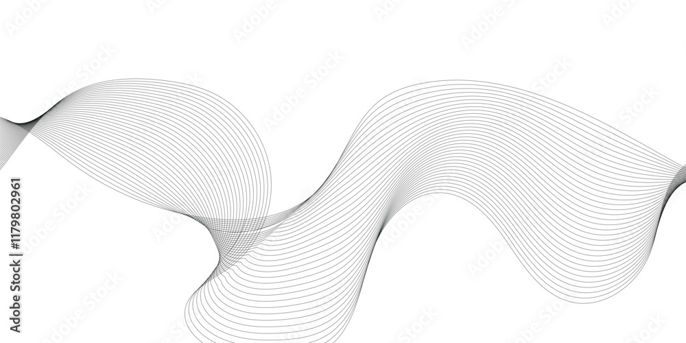 Wall mural abstract halftone flowing wavy colorful gradient dots shape isolated on transparent background. digi