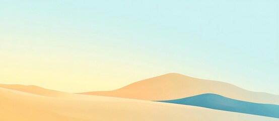 Light blue and yellow gradient summer background