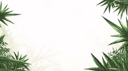 vector illustration of aloe vera flower with geometric leaves, isolated on white, featuring soft green hues and smooth outlines. [Aloe Vera]:[isolate on white background] 