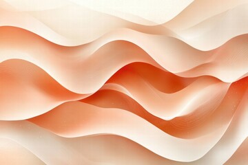 Obraz premium Soft Flowing Waves in Shades of Peach and Cream for Abstract Art
