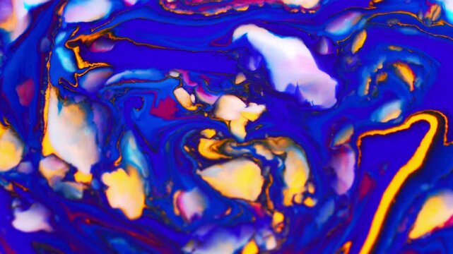 Abstract colorful background with forming structures and patterns.