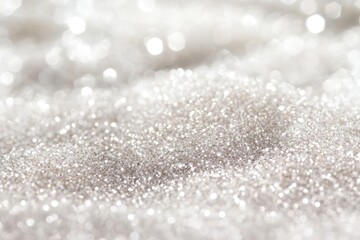 White Silver Gold Glitter Dust. Shiny Particles Festive. A combination of white, silver, and gold glitter dust to enhance any festive mood with a touch of elegance.