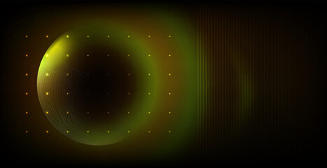 Retro space futurism. Tech cover. Future template. Abstract background with planet.  © MissKrakatay