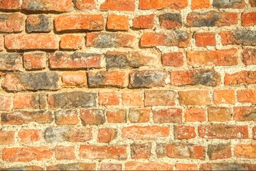 red brick wall