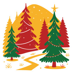 christmas tree illustration