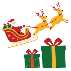 santa claus with gifts