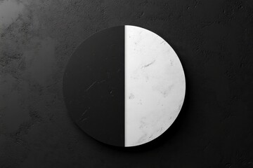 Grey, Black, White Glowing Abstract Gradient Shape on Black Background: A minimalistic glowing abstract gradient shape on a dark black background, perfect for modern designs.