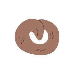 Poop excrement. Type of cat, dog or human poop. Vector illustrations (5)