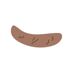 Poop excrement. Type of cat, dog or human poop. Vector illustrations (7)