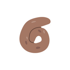 Poop excrement. Type of cat, dog or human poop. Vector illustrations (19)