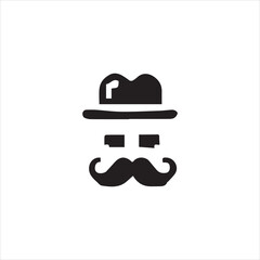 person with hat and mustache