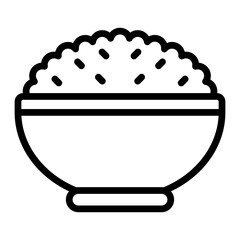 Carbohydrates Vector Line Icon Design