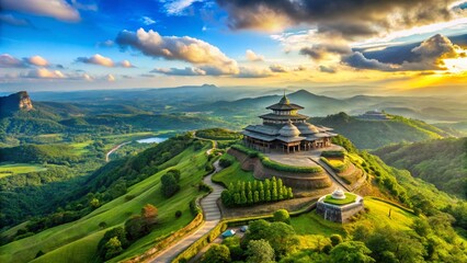 Majestic Kerala Landscape: Jatayu Earth Center Panoramic View