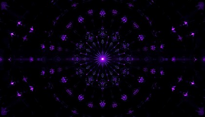 Purple Mandala Abstract Light Design Pattern