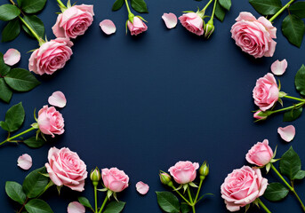 Pink Roses  Background
