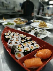 sushi on a plate