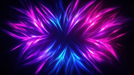 Abstract vibrant glowing light patterns in blue and pink hues creating a dynamic and captivating energy effect on a dark background for artistic concepts