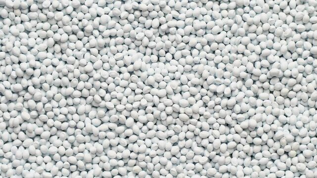 White polymer dye in granules, background texture