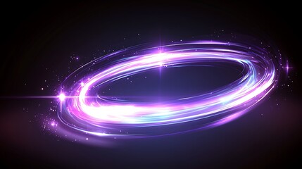 Abstract Purple and White Light Swirl Design