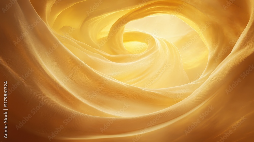 Wall mural soft and dreamy tangerine fabric flowing in abstract background