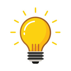 Bright Idea Lightbulb Icon